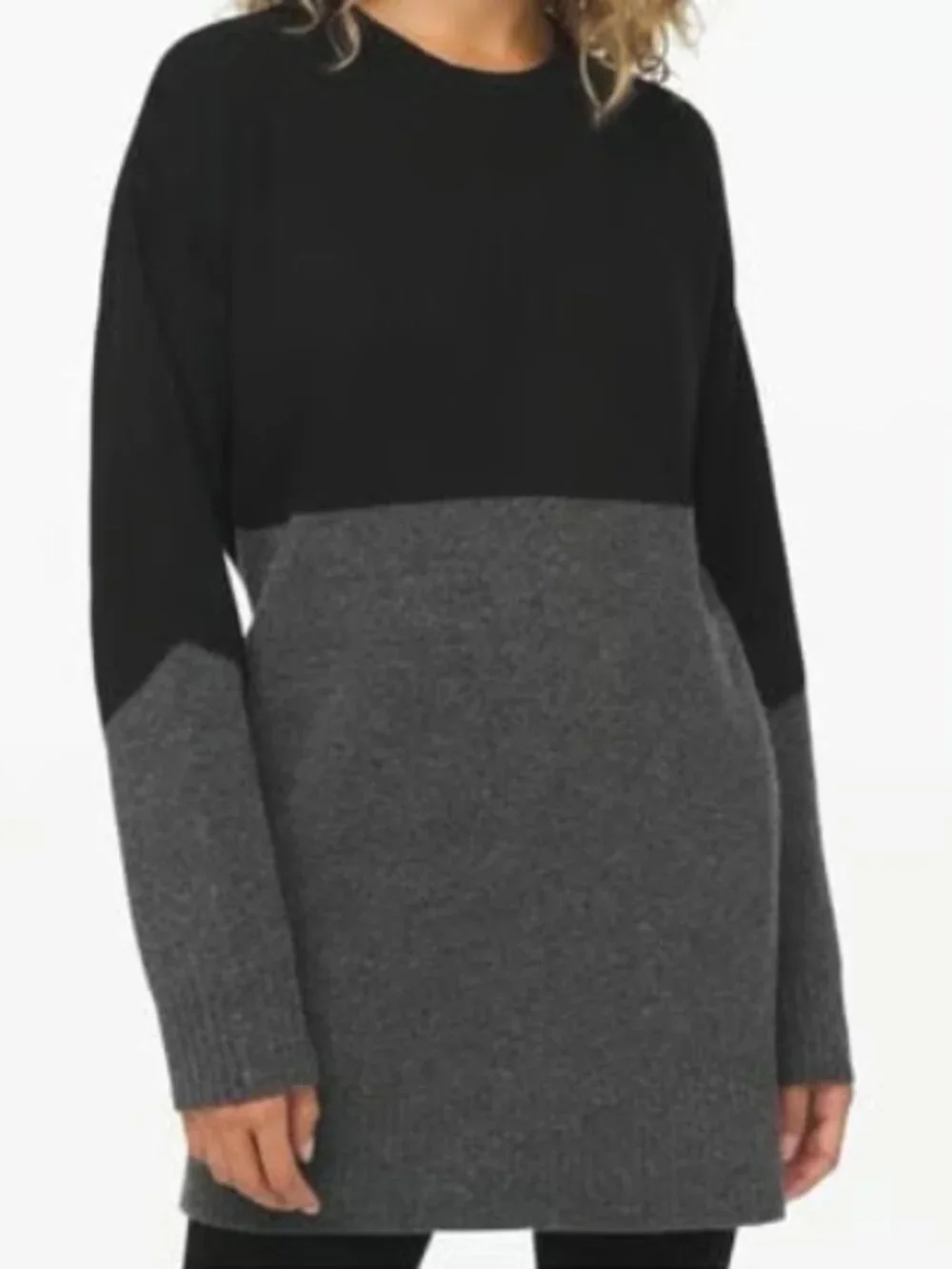 Lululemon Restful Intention Sweater, Tunic Length, Colorblock - Women Med/Large